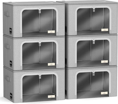 Sorbus Storage Bins with Metal Frame - Image 7
