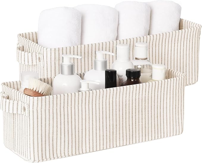 StorageWorks Narrow Storage Bins, Small Basket by StorageWorks