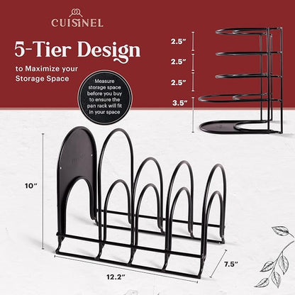 Cuisinel Pots and Pans Organizer Rack - Image 2