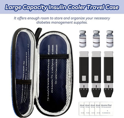 Insulin Cooler Travel Case, Medication Diabetic Cool Organizer Bag - Image 3