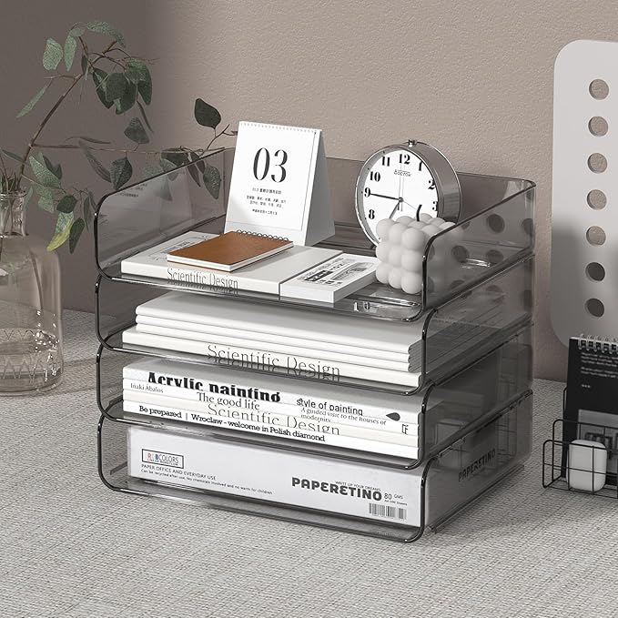 4-Tier Acrylic Paper Tray Organizer - Image 6
