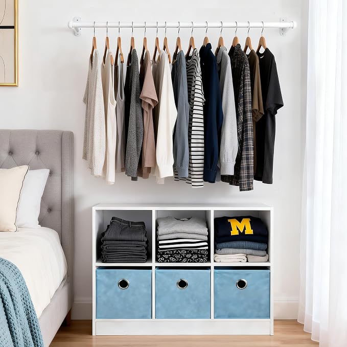 SUPER DEAL 6 Cube Storage Organizer 2 Tier Bookshelf - Image 2