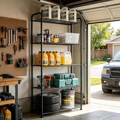 VTRIN Storage Shelves, 5 Tier Garage Shelving - Image 2