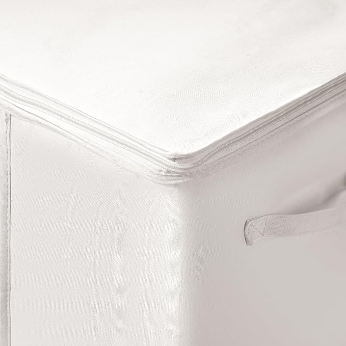 TYEERS Large Storage Bags with Zipper and Clear Window, Cotton Blended Fabric - Image 7