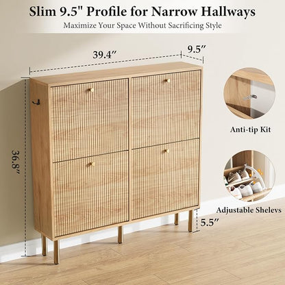 Nicetree Shoe Storage Cabinet for Entryway - Image 2