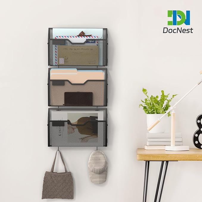 Docnest 6 Pack Mesh Wall File Holders - Image 5