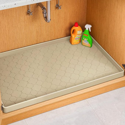 Jin&Bao Waterproof Under Sink Mat 46" x 22", Thick Silicone Mat Cabinet by Jin%26Bao