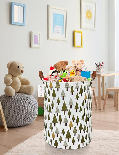 QUEENLALA Large Storage Basket, Laundry Hamper/Bathroom/Home Decor/Collapsible - Image 5