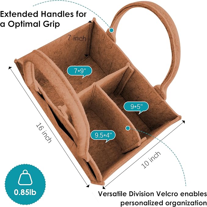 Cute Castle 2 Pack Diaper Caddy Organizer - Image 2