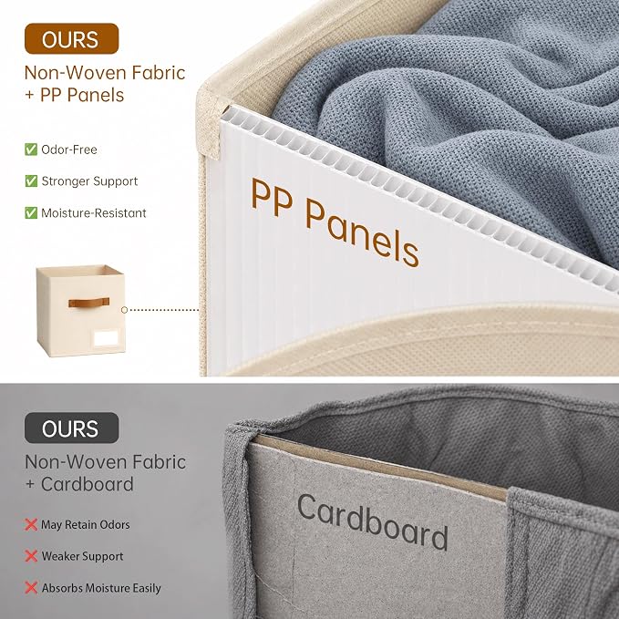 Storage Cubes 8 Pack, 11 Inch Fabric Storage Cubes Organizer Bins - Image 8