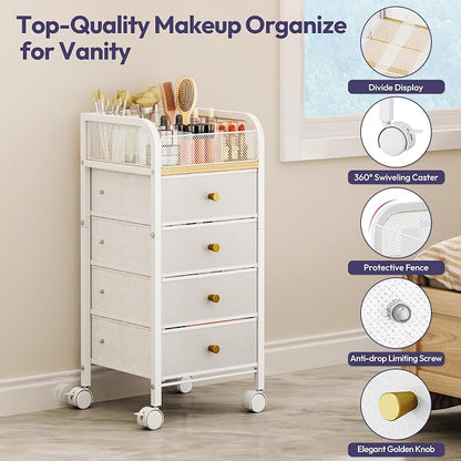 SWTYMIKI Rolling Makeup Organizer Cart - Image 8