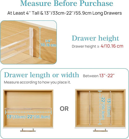 Vtopmart 8 Pack Drawer Dividers - Image 3