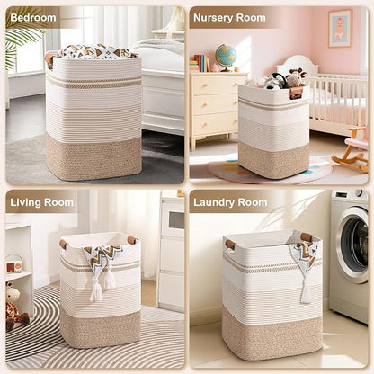 Laundry Hamper, 85L Tall Laundry Basket - Image 7