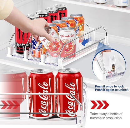 Drink Organizer for Fridge, Automatic Pusher Soda Can Dispenser for Refrigerator - Image 3