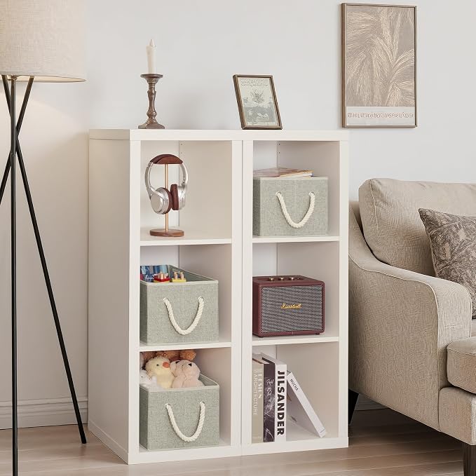 StorageWorks Storage Baskets for Shelves, Foldable Fabric Closet Storage Bins - Image 2