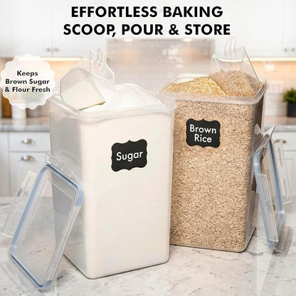 WHITE FEATHER SUPPLIES 2 PC Large Food Storage Containers - Image 4