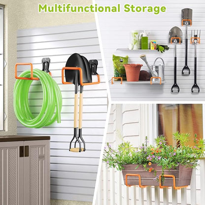 Hose Holder Stand Wall Mount, Metal Water Pipe Tube Hooks Rack - Image 6