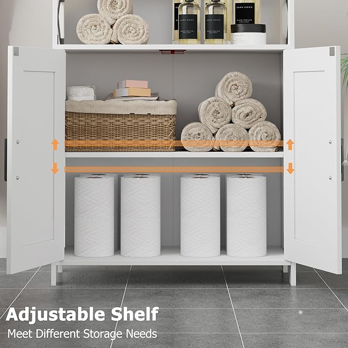 Homhedy Farmhouse Bathroom Storage Cabinet - Image 4