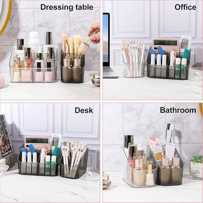 DASITON 3 Slots Makeup Brush Holder, Acrylic Make Up Brush Holder Organizer - Image 5