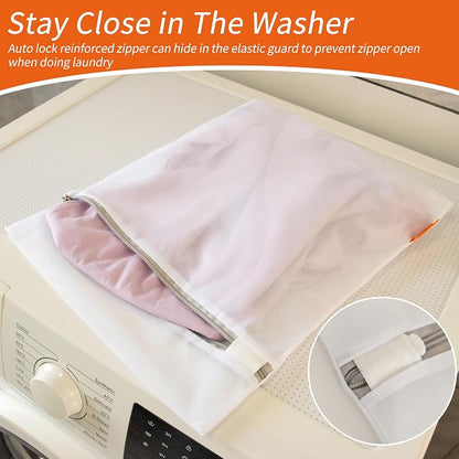 Polecasa Mesh Laundry Bags 3 Pack | Durable Zipper, - Image 4