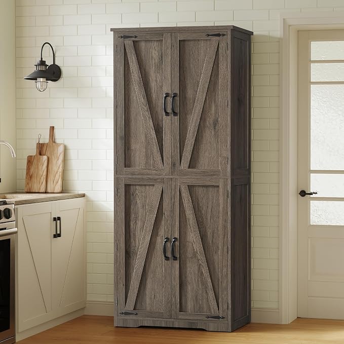 TEENFON Tall Storage Cabinet, Kitchen Pantry Cabinet by TEENFON