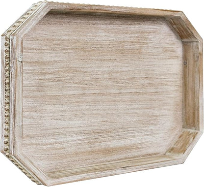 Wooden Decorative Tray, Rustic Serving Tray by CEDARLUX