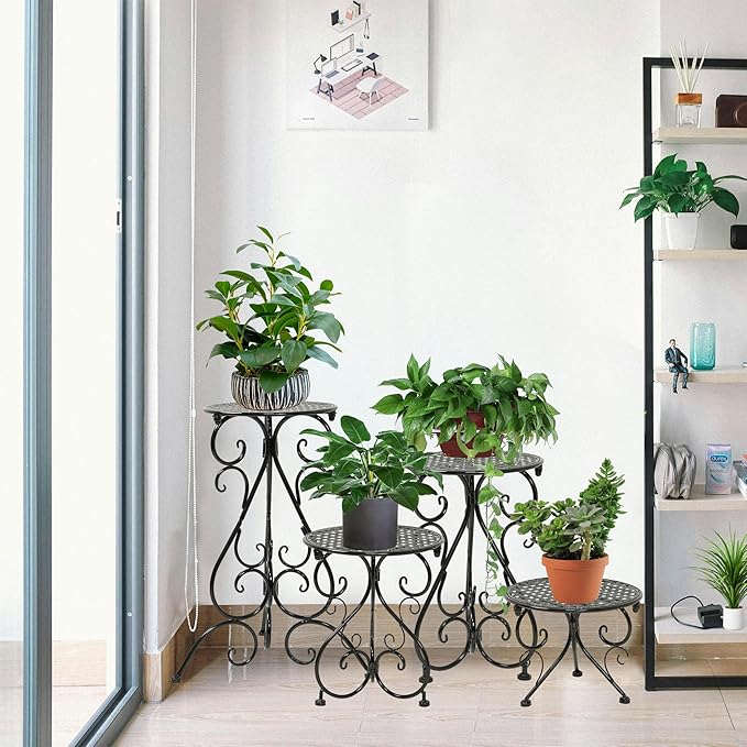 NAKUPE 4-Pack Metal Plant Stand - Image 4