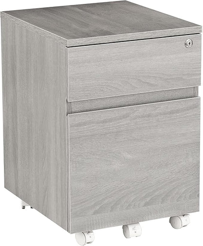 Techni Mobili Rolling Lock and Storage 2 Drawer Vertical Filing Cabinet - Image 5