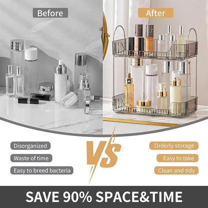 YCIA&DONE Bathroom Organizer Countertop, Makeup Storage, Skincare Cosmetic Tray - Image 3