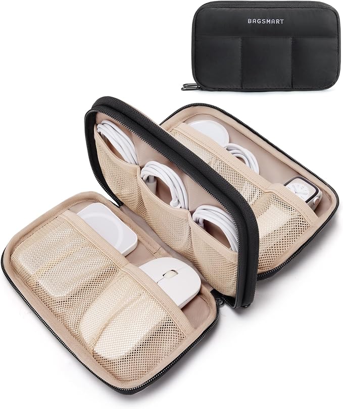 BAGSMART Electronics Organizer Travel Case, Cord Storage by BAGSMART