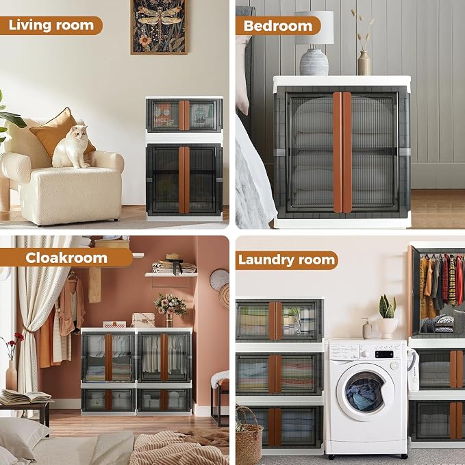Wardrobe, Collapsible Storage Cabinet, Useful Box - Image 5