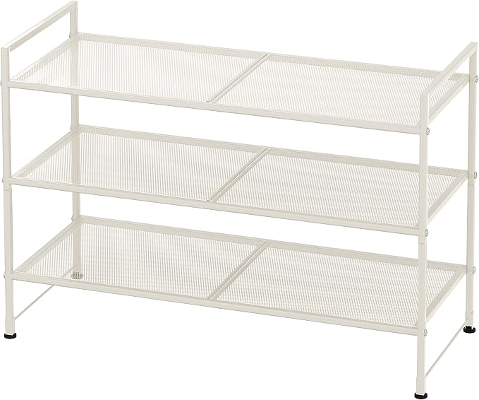 Simple Houseware 3-Tier Stackable Mesh Shoe Rack by SimpleHouseware