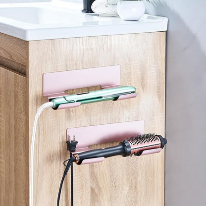 2 PCS Hair Straightener Holder Wall Mount Curling Iron Holder, Hair Dryer - Image 4