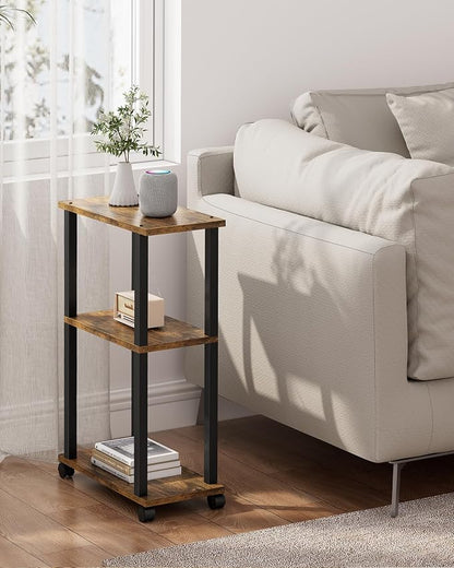 TUTOTAK Small Side Table, Narrow End Table, Bedside Table, Couch Side Table - Image 2