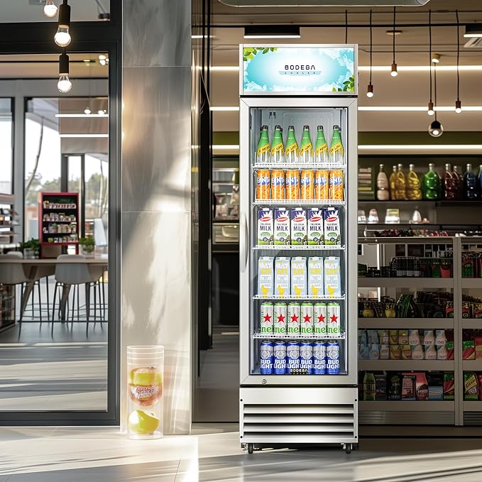 BODEGACOOLER Commercial Merchandiser Refrigerator, 12.5 Cu.Ft Glass Door - Image 9