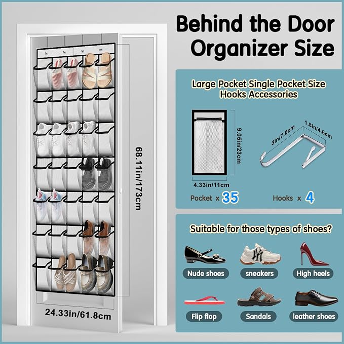 35 Compartment Over The Door Storage - Image 3