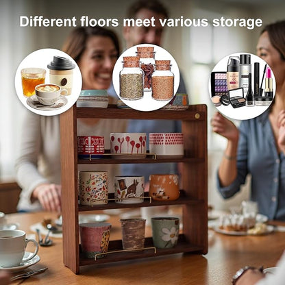 Coffee Mug Holder Wooden Cup Rack Mug Display Shelf Coffee Cup Holder - Image 5