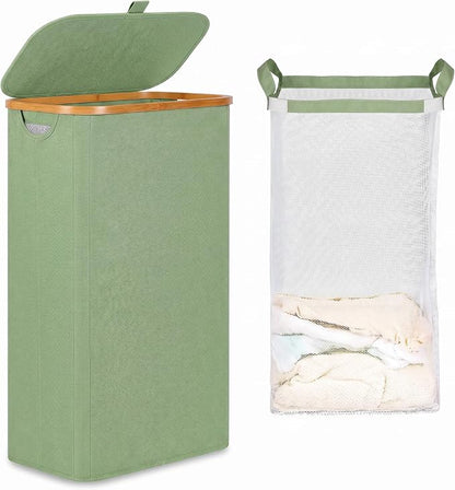 iEGrow 65L Slim Laundry Hamper, Narrow Laundry Basket by iEGrow