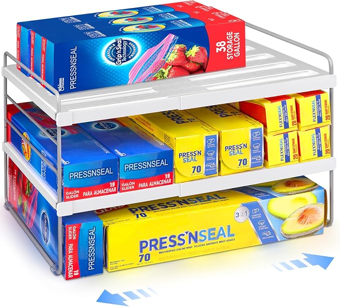 Cirhy Kitchen Wrap Organizer, Expandable Pantry Organizers and Storage by Cirhy