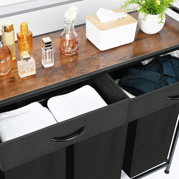 Laundry Sorter 3 Section, 180L Laundry Hamper Basket - Image 4