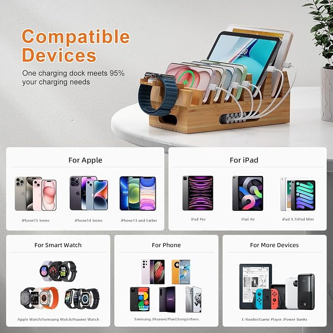 Pezin & Hulin Bamboo Charging Station Holder - Image 2