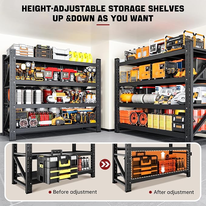 3000LBS Storage Shelves, Shelving Units Industrial Shelving - Image 5