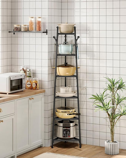 CHOEZON Pot Racks, 6-Tier Cookware Stand, Triangle Shelf Storage Tower by Choezon