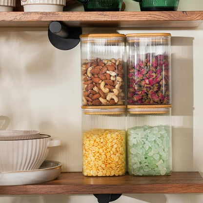 37oz Airtight Glass Square Storage Canisters - Image 7