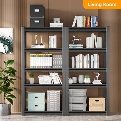 OS MOTOR 72" Storage Shelving Unit, Heavy Duty 5-Tier Adjustable Metal Rack - Image 2