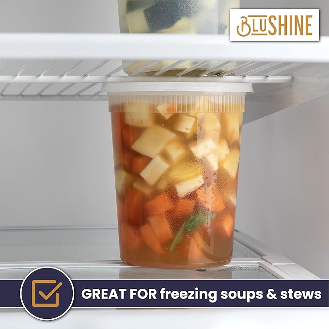 32 oz. Plastic Deli Food Storage Containers - Image 5