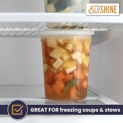 32 oz. Plastic Deli Food Storage Containers - Image 5