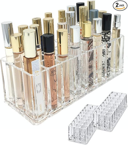 BY ALEGORY Acrylic Rollerball Perfume Organizer Beauty Scent Holder 24 Space by BYALEGORY