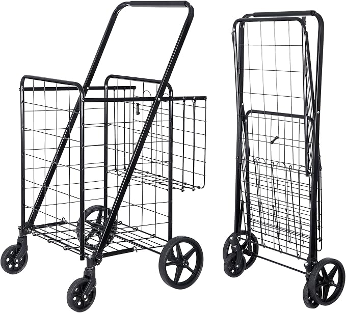 SUPER DEAL Folding Shopping Cart by Superdeal