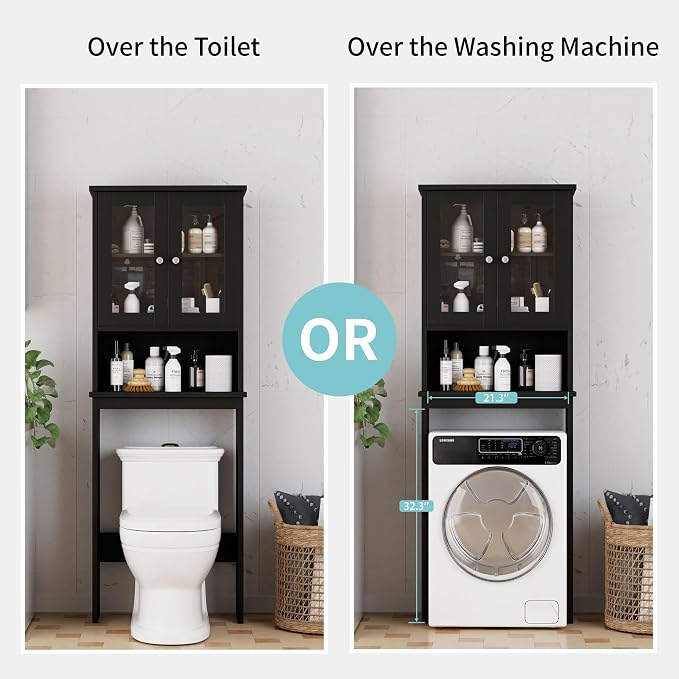 Shintenchi Over The Toilet Storage Cabinet, Bathroom Shelf Organizer - Image 5